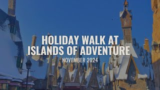 Holiday Walk at Islands of Adventure  November 2024  4K Walkthrough [upl. by Htiekram]