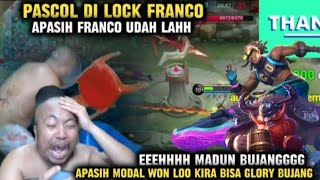 PASCOL VS FRANCO  MADUN‼️PASCOL DI LOCK‼️EEEHHH MADUN BUJANG MODAL WON KAU LONGOR [upl. by Sheryle764]