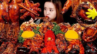 JAPONESA COZINHANDO E COMENDO FRUTOS DO MAR ASMR DE COMIDA [upl. by Airamanna]