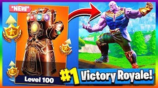 PLAYING AS THANOS Infinity Gauntlet LTM  Fortnite x Avengers Infinity Wars [upl. by Arita329]