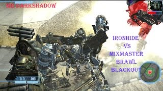 IronHide Vs MixmasterBrawl and BlackoutTransformers The Game [upl. by Perlis530]