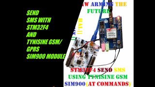 HOW TO SEND SMS USING TYNISINE GSMGPRS SIM900 MODULE WITH STM32  HAL  CUBEMX  KEIL uVISION [upl. by Melitta]