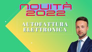 Novità dal 01072022 Autofattura Elettronica [upl. by Nawek]