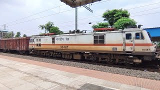 Rare Capture🔥 Freight Train Hualing WAP7😱 ShatabdiGuwahati SFJaynagar Express [upl. by Moersch]