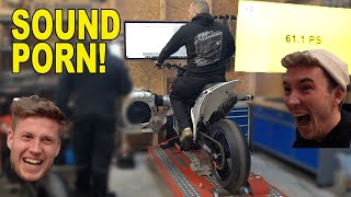 KTM EXC 300 PRÜFSTAND OVER 60HP Jetzt wird es BÖSE 😈 [upl. by Furlani263]