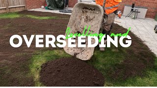 Overseeding and Ground levelling Gardening and Landscaping [upl. by Eetnuahs922]