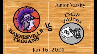 Barnesville JV Boys vs DGF [upl. by Idnor]