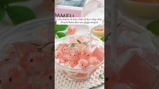 Làm thạch và trân châu từ kẹo dẻo  Peach boba [upl. by Animrac]