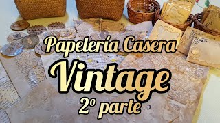 Papelería Casera Vintage 2°parte [upl. by Aicerg288]