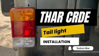 Thar Tail Light  Install in Mahindra MM550 [upl. by Carissa]