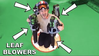 BUILDING A LEAF BLOWER HOVERCRAFT [upl. by Eenad]