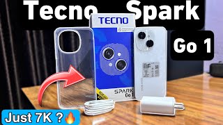 Tecno Spark Go 1 🔥 Unboxing amp Camera testb Just 7K  🤯 [upl. by Srednas]