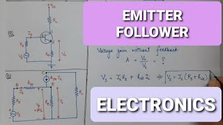 Emitter Follower Electronics  Lecture27 [upl. by Rona852]