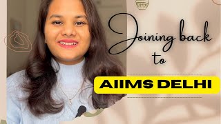 Joining back to AIIMS DELHI Dr Rashmi Sharma result of INICET 2023 [upl. by Ahsircal]