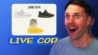 LIVE COP Yeezy 350 Pirate Black Yeezy 350 V2 Blue Tint amp Yeezy Knit Rnnr Boots [upl. by Laehcor694]