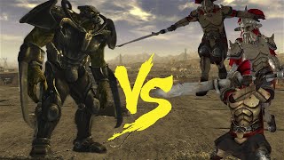 How many Legate Lanius to kill Frank Horrigan  Fallout New Vegas NPC Battle [upl. by Acnaib238]