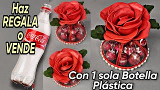 Genial Idea para REGALAR o VENDER en SAN VALENTÍN Reutilizando BOTELLA PLÁSTICA Fácil y Rápido [upl. by Shanks]