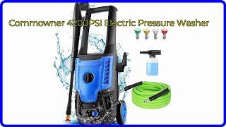 REVIEW 2024 Commowner 4200PSI Electric Pressure Washer ESSENTIAL details [upl. by Chi]