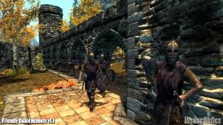 Skyrim Mod Friendly Guard Helmets [upl. by Pain]