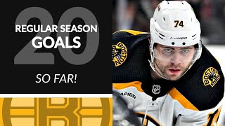 Jake DeBrusks First 20 Goals of 2223 NHL Regular Season [upl. by Pardo]