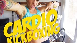 Cardio Kickbox Your A Into Shape  Kickboxing Workout [upl. by Bergin425]