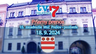 15 zasadnutie MsZ Prešovpoobede [upl. by Einimod331]