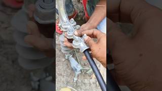 Electrical  Disc hardware  11kv cable fitting  electronics Lineman power shorts short feed [upl. by Geesey]