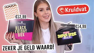 3x KRUIDVAT MYSTERY BOX BLACK FRIDAY UNBOXING 🖤  Make Me Blush [upl. by Aralk]