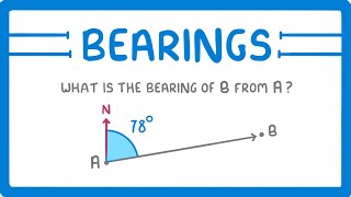 GCSE Maths  What are Bearings 118 [upl. by Esemaj]