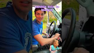 masukkan bola kedalam knalpot automobile funny comedy vanlife challenge knalpot car [upl. by Sanderson27]