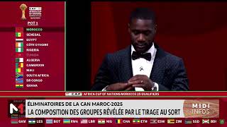 Tirage au sort de la CAN 2025  le Maroc dans le groupe B [upl. by Bricker809]