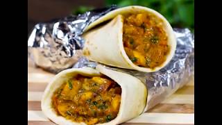 Mushroom Kathi Roll  Mushroom Kathi Roll Recipe [upl. by Dilisio]