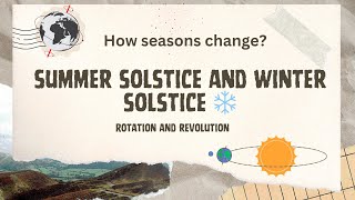 Summer solstice and Winter solstice How does seasons changeUPSC NCERTCBSE [upl. by Elyad]