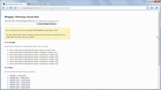 Sitemap Generator for Blogger [upl. by Henryson439]