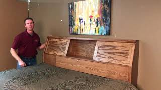 Covert Sliding Bookcase Headboard [upl. by Aeel953]