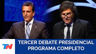 TERCER DEBATE PRESIDENCIAL Programa completo [upl. by Janetta]