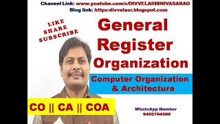 General Register Organization  Computer Organization and Architecture  CO  CA  COA [upl. by Sochor]