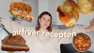 airfryer recepten testen 👩🏽‍🍳🥮 cook with me [upl. by Fritz]