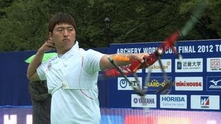 Brady Ellison v Kim Woojin – recurve men’s gold final  Tokyo 2012 Archery World Cup Final [upl. by Eirelav20]