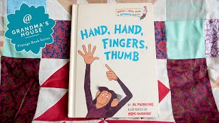 ✋ Hand Hand Fingers Thumb by Al Perkins  1969 first edition  Kids Book Read Aloud [upl. by Korwin]