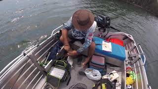 Fishing Tuross Lake and catching a Jew fish [upl. by Noivax610]