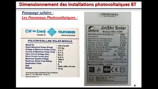 Dimensionnement des installations photovoltaïques Partie 1  le panneau photovoltaïque [upl. by Ahsieyn]