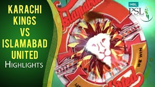 Match 16 Islamabad United vs Karachi Kings  Highlights [upl. by Chansoo662]