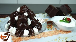 Profiterol al cioccolato semplice e buonissimo  dolci profiteroles recipe [upl. by Uella]