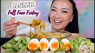 ASMR SPICY SOUTHERN THAI CURRY NOODLES EATING SOUNDS LIGHT WHISPERS  SASASMR [upl. by Parthinia]