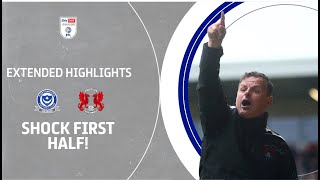 SHOCK FIRST HALF  Portsmouth v Leyton Orient extended highlights [upl. by Werdna]