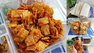 TERGAMPANG ENAK BANGET BISA UNTUK ISIAN TOPLES LEBARAN NANTI  PANGSIT GORENG BALADO [upl. by Asaert]