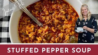 Easy Stuffed Pepper Soup in Under 20 minutes [upl. by Frodin]