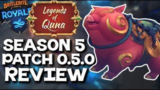 LEGENDS OF QUNA PATCH REVIEW  NEW PIG MOUNT  Battlerite Royale Patch 050 Review [upl. by Ykceb559]