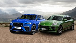 2021 Jaguar FPace SVR vs 2021 Porsche Macan Turbo [upl. by Novaelc]